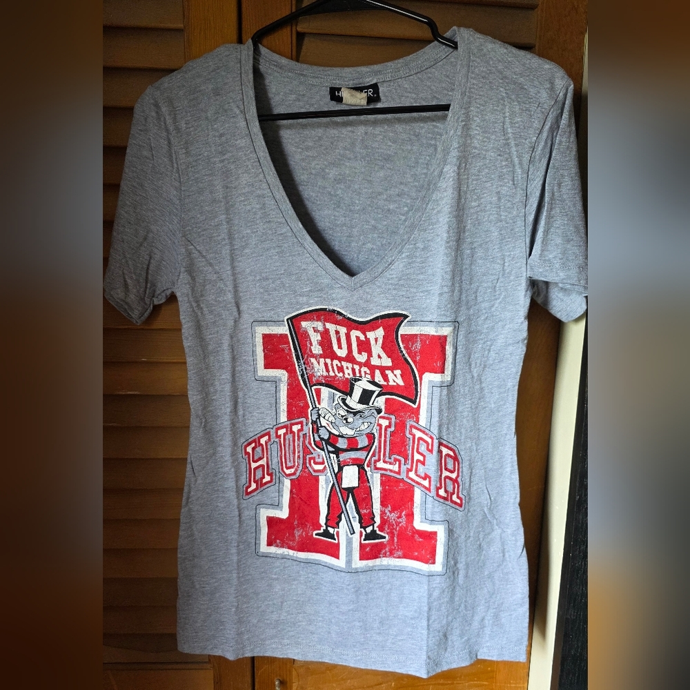 Hustler Hollywood F*ck Michigan Gray T-Shirt